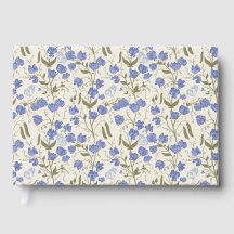 Sweet erwt blauw en crème cottage core ontwerp