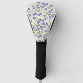 Sweet erwt blauw en crème cottage core ontwerp golfheadcover