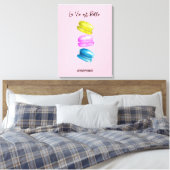 "Sweet Essence of Life gepersonaliseerde Franse Ma Canvas Afdruk (Insitu (Slaapkamer))
