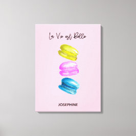 "Sweet Essence of Life gepersonaliseerde Franse Ma Canvas Afdruk