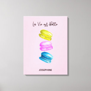 "Sweet Essence of Life gepersonaliseerde Franse Ma Canvas Afdruk