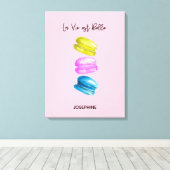 "Sweet Essence of Life gepersonaliseerde Franse Ma Canvas Afdruk (Insitu (Houten vloer))