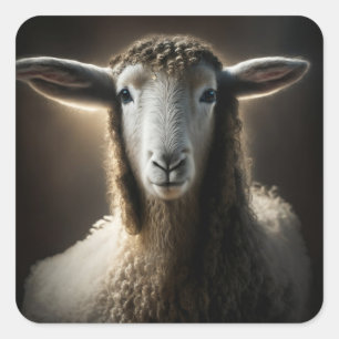 Sweet Ewe Vierkante Sticker