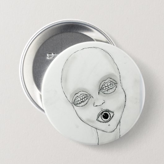 Sweet Face Ronde Button 7,6 Cm (Voorkant /achterkant)