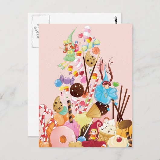 Sweet Faeries Briefkaart (Voorkant / Achterkant)