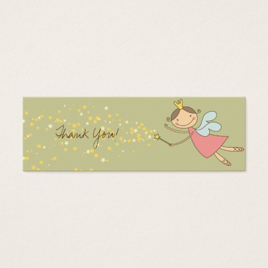 Sweet Fairy and Stars Bedankt Cadeau Label / Kaart (Voorkant)