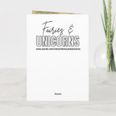 Sweet Fairy Girl | Personalized Birthday Kaart (Achterkant)