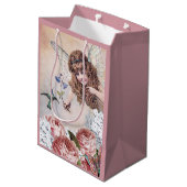 Sweet Fairy Greets Hummingbird Medium Cadeauzakje (Achterkant Gekanteld)