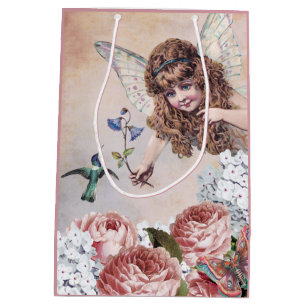 Sweet Fairy Greets Hummingbird Medium Cadeauzakje