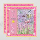 Sweet Fairy Party Uitnodigingen (Voorkant / Achterkant)