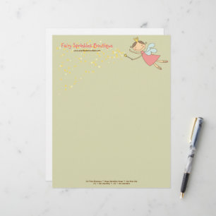 Sweet Fairy & Stars Personal / Business Letterhead Persoonlijk Briefhoofd