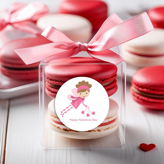 Sweet Fairy Valentijnsdag Ronde Sticker