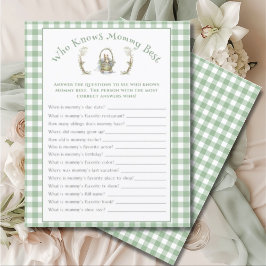 Sweet Fairytale Gingham Baby shower Game