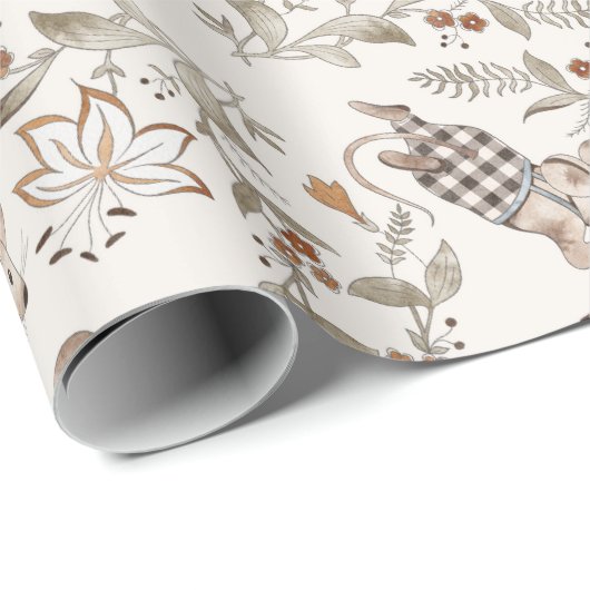 Sweet Fancy muis, gebarsten breecheltje Cadeaupapier (Rol Hoek)