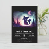 Sweet Fantasy Cat Verjaardag Kaart (Staand voorkant)