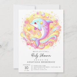 Sweet Fantasy Dolphin Baby shower Kaart