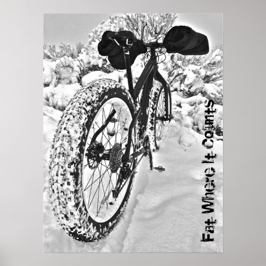 Sweet Fat Bike Poster (Voorkant)