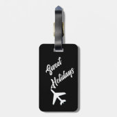 Sweet Feestdagen Bagagelabel Eenvoudig Trendy Chic (Achterkant verticaal)