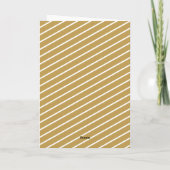 Sweet Feestdagen kerststaart Stripe Geometric Kaart (Achterkant)