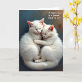 Sweet Felines Mothers Day Card Kaart (Gele Bloem)