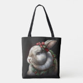Sweet Festive Bunny Rabbit Tote Bag (Achterkant)