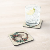 Sweet Festive Pet Rat Feestdagen/Kerstmis Bier Onderzetter (Rechterzijde)