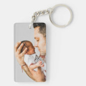Sweet First Baby Aankondiging aan papa Sleutelhanger (achterkant)