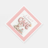 Sweet First Birthday with Teddy Bear  Servet (Hoek)