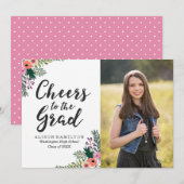 Sweet Floral | Aankondiging Afstuderen (Voorkant / Achterkant)