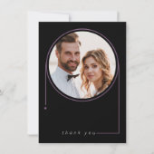 Sweet Floral Arch Bruiloft Lila ID998 Bedankkaart (Voorkant)