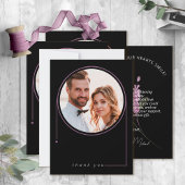 Sweet Floral Arch Bruiloft Lila ID998 Bedankkaart