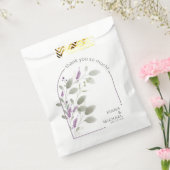 Sweet Floral Arch Bruiloft Lila ID998 Bedankzakje (Gezegeld)