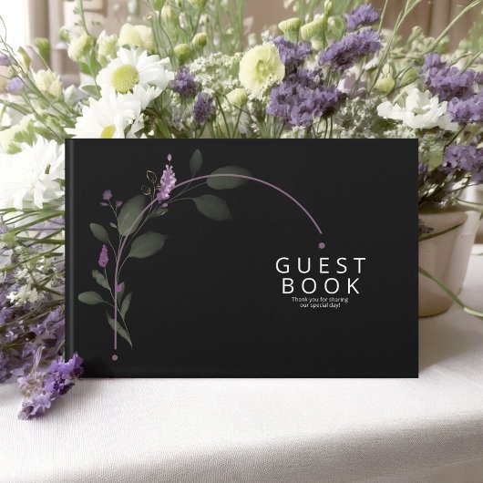 Sweet Floral Arch Bruiloft Lila ID998 Gastenboek
