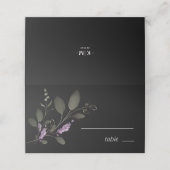 Sweet Floral Arch Bruiloft Lila ID998 Plaatskaartje (Buitenkant ongevouwen)