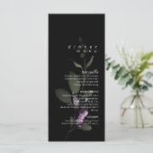 Sweet Floral Arch Bruiloft Menu V2 Lila ID998 (Staand voorkant)