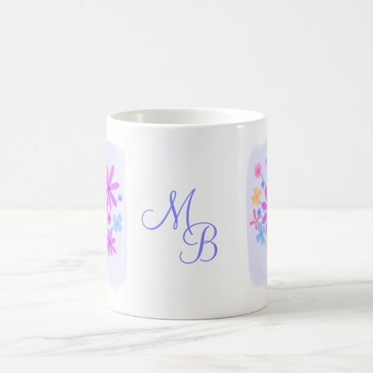 Sweet Floral Bouquet Coffee Mok (Center)