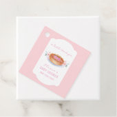 Sweet Floral Cutie Pie Raspberry Baby shower Bedankjes Labels (In situ)