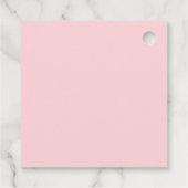 Sweet Floral Cutie Pie Raspberry Baby shower Bedankjes Labels (Achterkant)