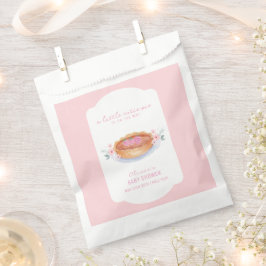 Sweet Floral Cutie Pie Raspberry Baby shower Bedankzakje