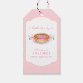 Sweet Floral Cutie Pie Raspberry Baby shower Cadeaulabel