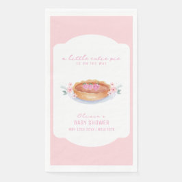 Sweet Floral Cutie Pie Raspberry Baby shower Servet