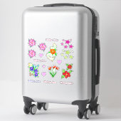 Sweet Floral Decals Sticker (Koffer)