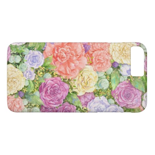 Sweet Floral Design iPhone Case (Achterkant (Horizontaal))