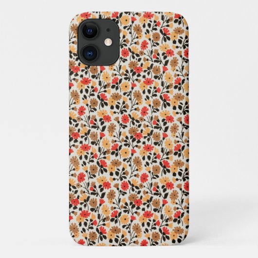 Sweet Floral Flowers Retro Phone Case (Achterkant)