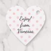 Sweet Floral Heart Label voor een Homemade Gift (Achterkant)