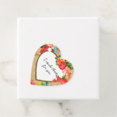 Sweet Floral Heart Label voor een Homemade Gift (In situ)