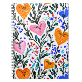 Sweet Floral Heart Notebook Notitieboek (Voorkant)
