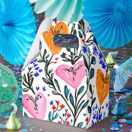 Sweet Floral Hearts Gift Box Bedankdoosjes