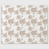 Sweet Floral Hot Air Ballon Cadeaupapier (Vlak)
