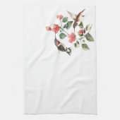 Sweet  Floral Hummingbird Paar Theedoek (Verticaal)